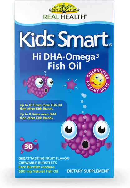 Bioglan Kids Smart Omega 3 Fish Oil, 30 Chewable Burstlets
