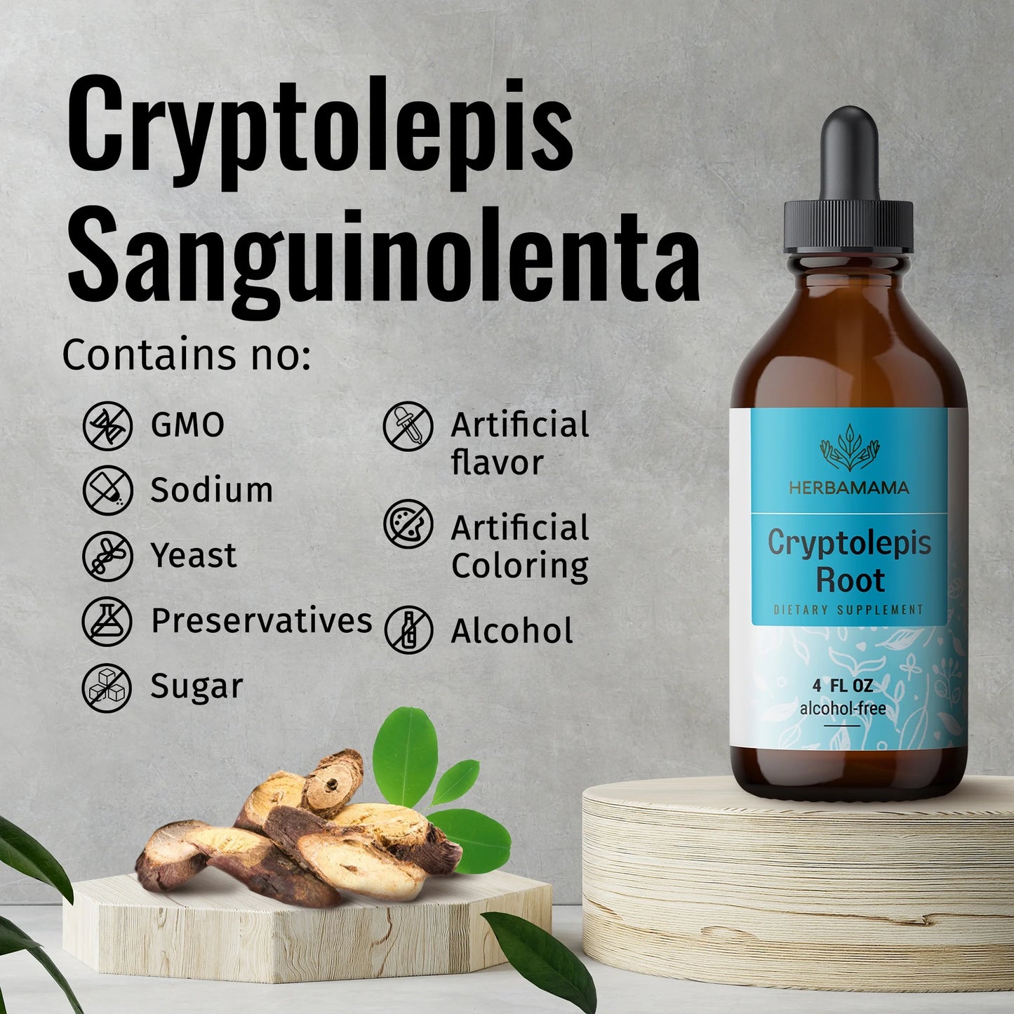Cryptolepis Liquid Extract - Organic Tincture for Immune Support, Herbal Drops 4 Fl. Oz